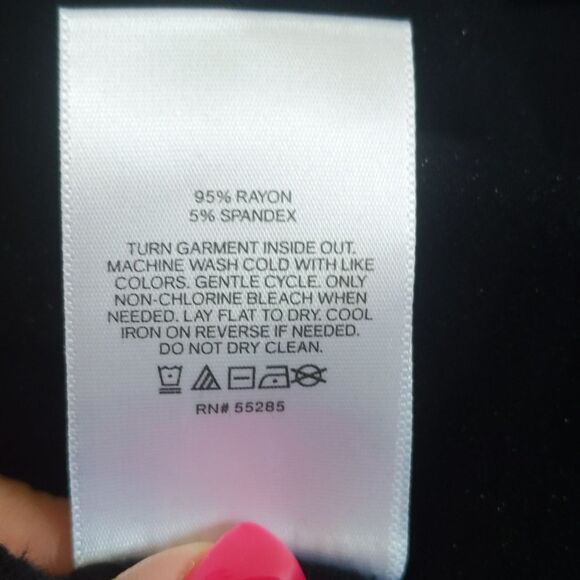 Express wide neck sweatshirt, wide sleeve, black with glitter sparkle, Small - Picture 9 of 9